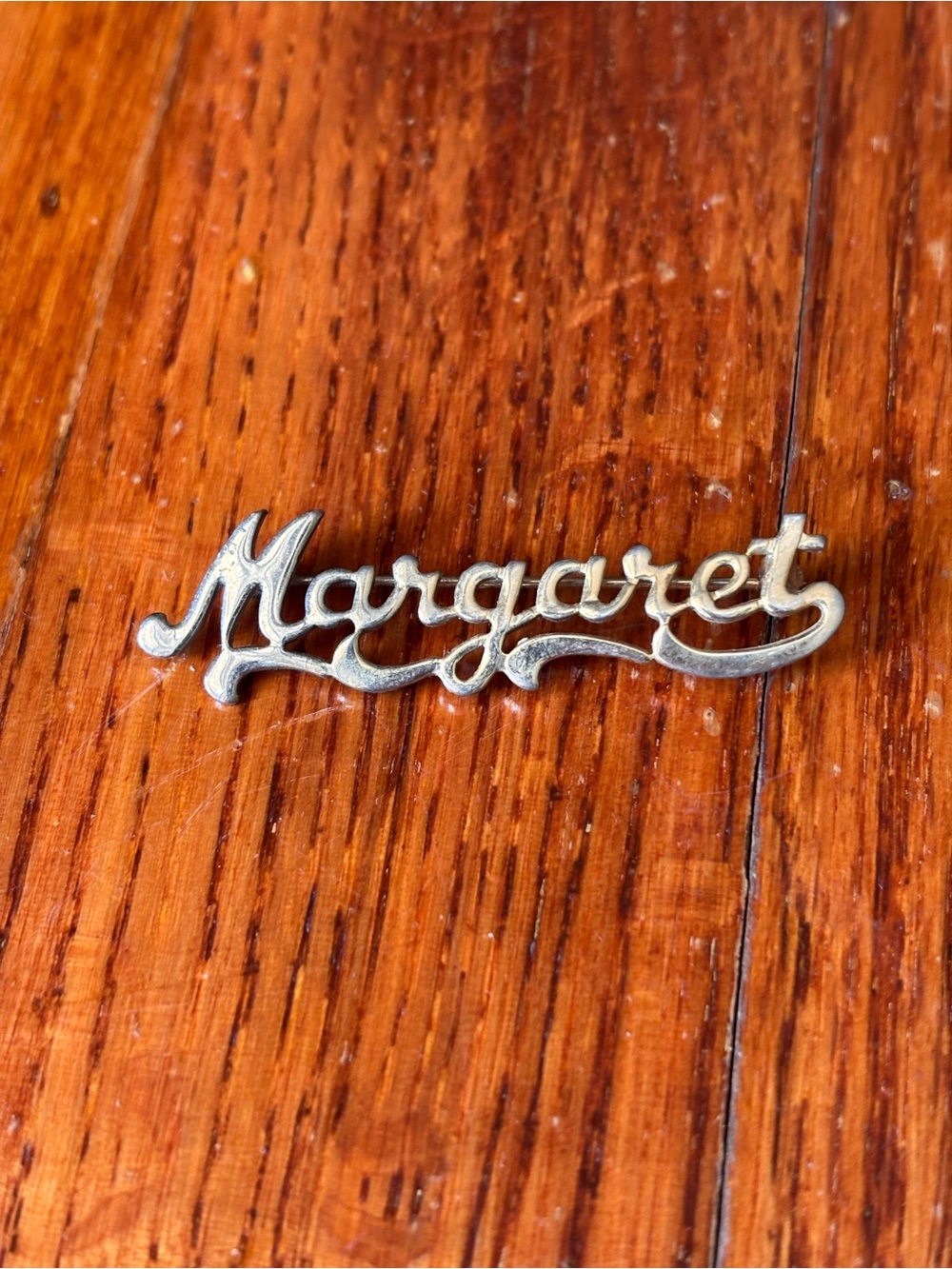 Margaret Vintage Name Brooch